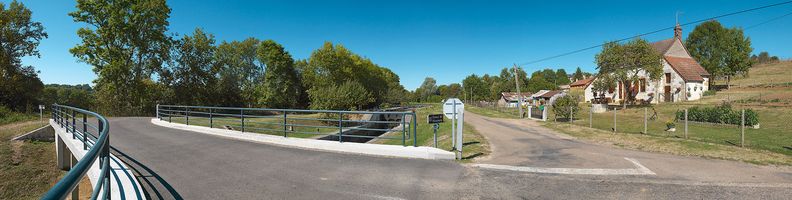 Site de l'écluse double 09 et 10 du versant Loire, dite de Mont-et-Marré à Mont-et-Marré.