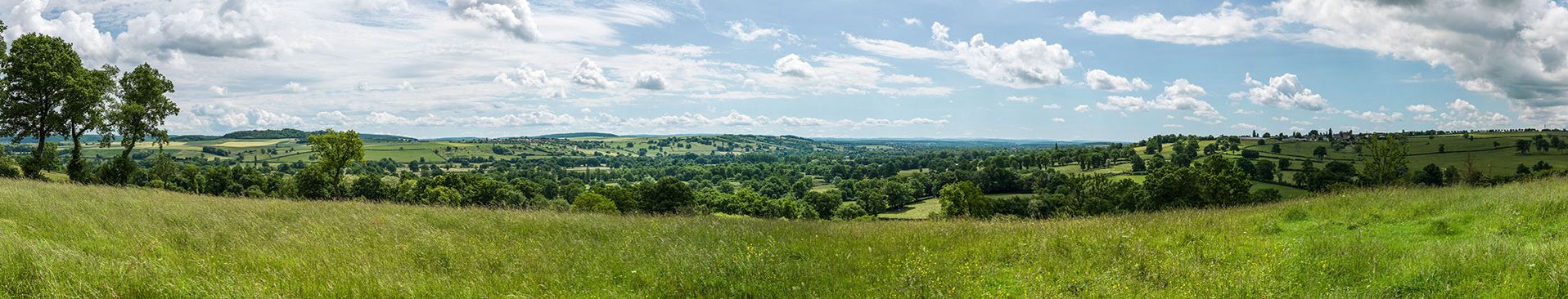 Panorama surplombant le bief 38 du versant Seine, depuis la commune de Lys.