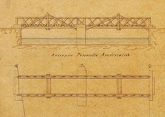 Canal du Nivernais&nbsp;: détail d’une vignette du plan de l’«&nbsp;Amélioration du canal dans la traversée de Clamecy&nbsp;», bief 47 bis du versant Seine. VNF - Direction territoriale Centre-Bourgogne, subdivision de Corbigny.
© T. Kuntz, Service Patrimoine et inventaire, Région Bourgogne, 2013.