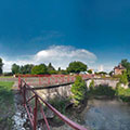 Pont-canal de Brienon-sur-Armançon, franchissant le Créanton par quatre arches assez basses, sur le bief 111 du versant Yonne. Il est construit en pierre avec un remplissage de brique masqué par un enduit. Ce pont-canal a été projeté dès 1793, mais réalisé d’après les plans de 1809.