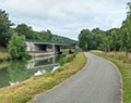 Pont de l’autoroute Pouilly-Dijon (A 38) à Pont-de-Pany, sur le bief 39 du versant Saône.