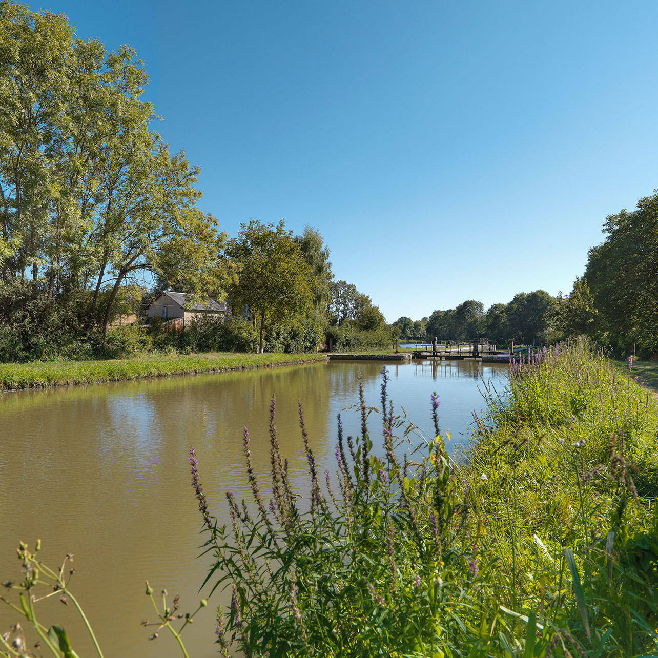 Le site de l'écluse 11 du versant Loire, dite d'Orgues 1.